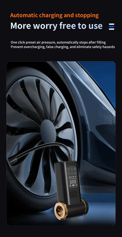 KORVA AirVac Pro 5 في 1 مكنسة سيارة لاسلكية + نافخ إطارات