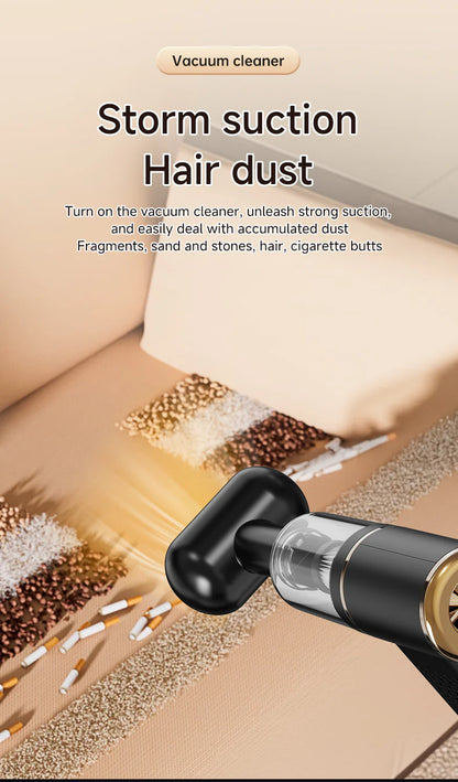 KORVA AirVac Pro 5 في 1 مكنسة سيارة لاسلكية + نافخ إطارات