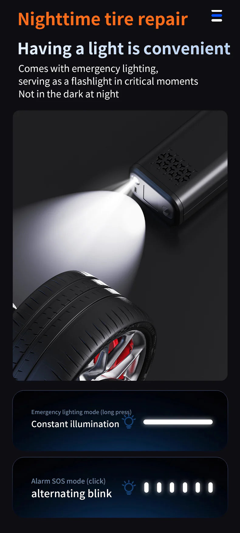 KORVA AirVac Pro 5 في 1 مكنسة سيارة لاسلكية + نافخ إطارات