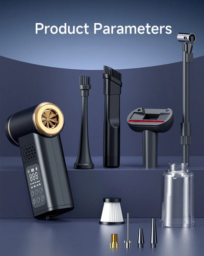 KORVA AirVac Pro 5 في 1 مكنسة سيارة لاسلكية + نافخ إطارات