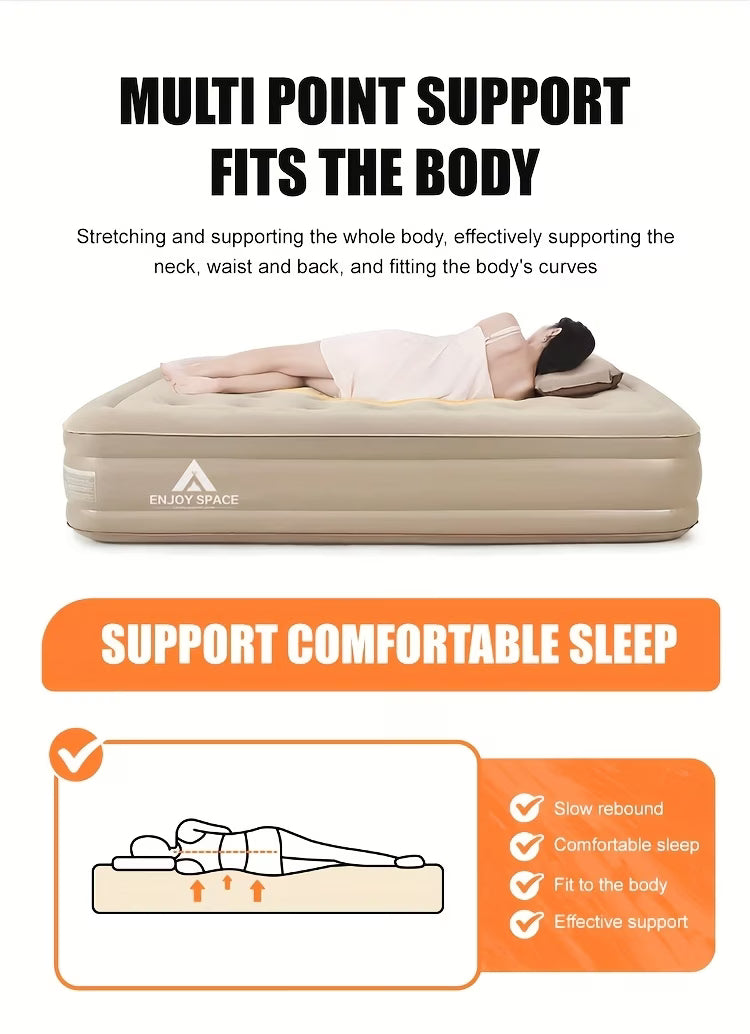 وسادة نوم التخييم ذاتية النفخ محمولة