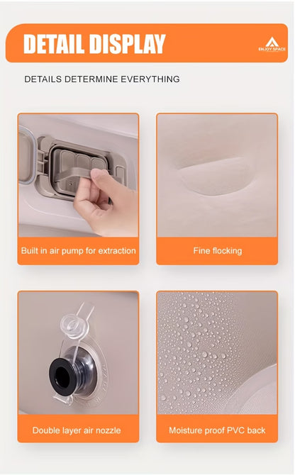 وسادة نوم التخييم ذاتية النفخ محمولة