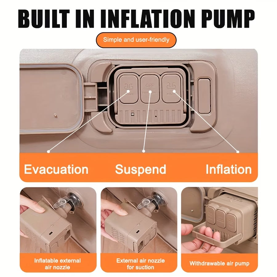 وسادة نوم التخييم ذاتية النفخ محمولة