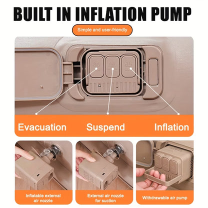 وسادة نوم التخييم ذاتية النفخ محمولة